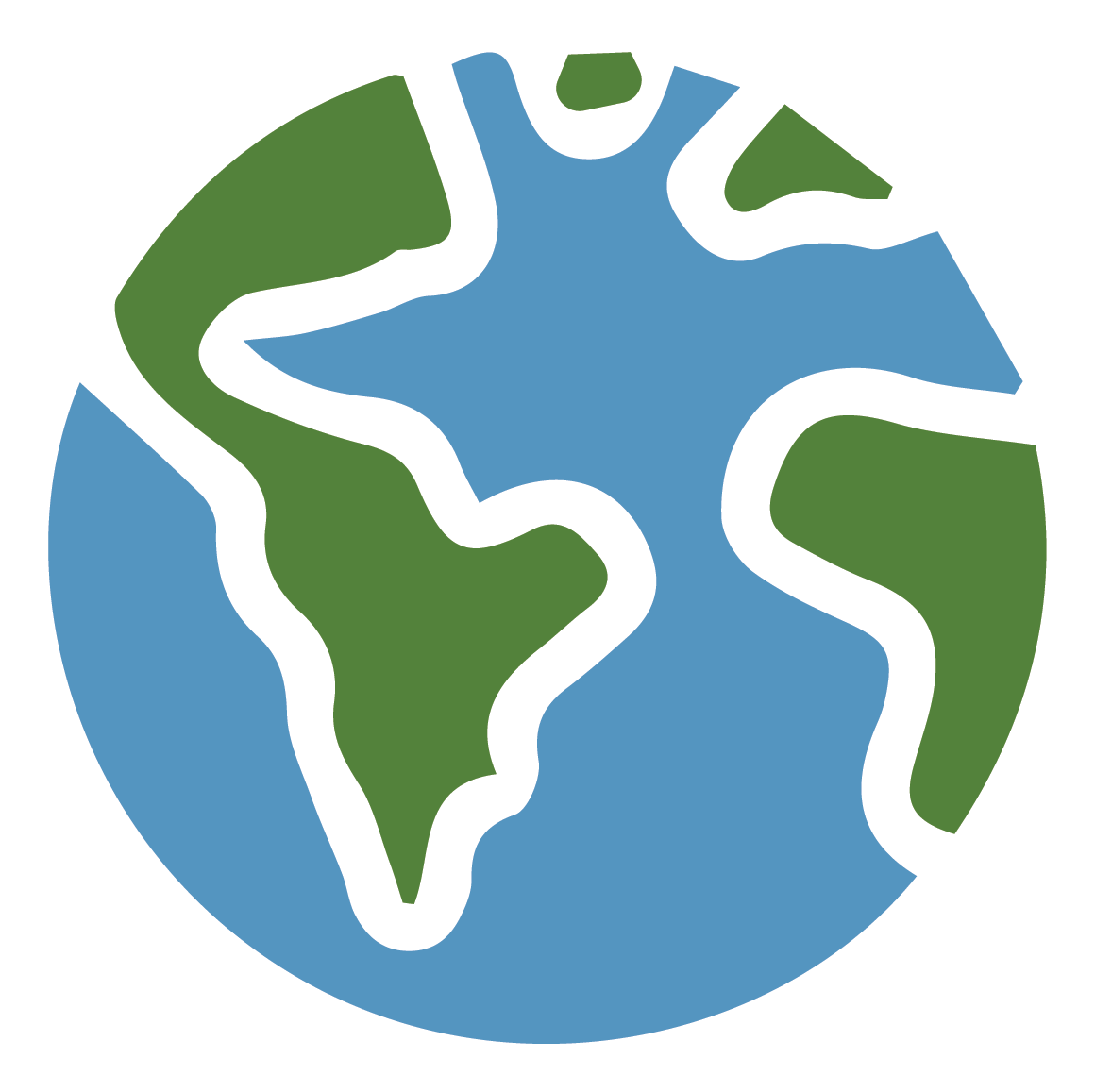 One of the climate-friendly icons - a blue and green Earth